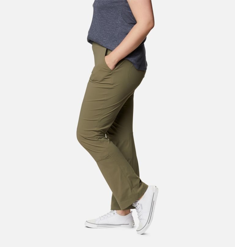 Pantaloni Columbia Saturday Trail Stretch Dama Masline Verzi | Plus Size GXQMZ8A10